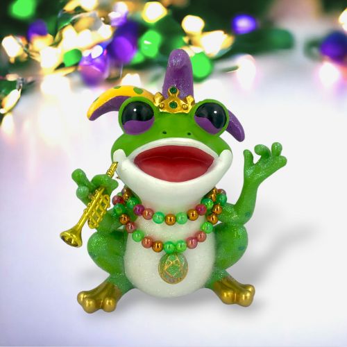 Jester Frog w/Trumpet Orn